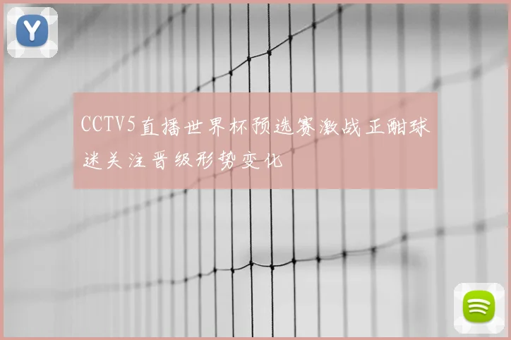 CCTV5直播世界杯预选赛激战正酣球迷关注晋级形势变化